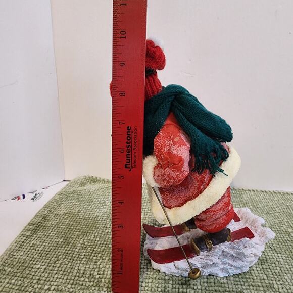 CBK Ltd Skiing Santa Figurine 9.5" Christmas Decor Vintage Style - Picture 8 of 13